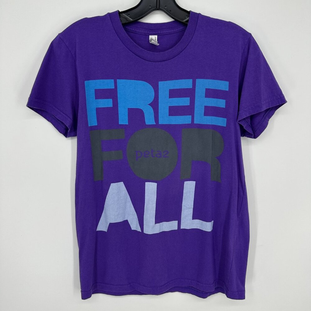 3/$25 Peta Free‎ For All Tee Shirt Top XL Short Sleeve Purple